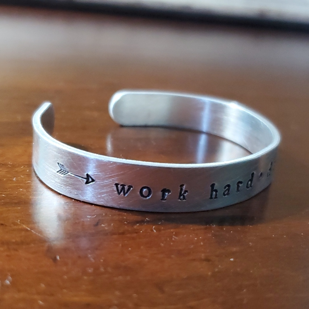 Bracelet - Work Hard, Dream Big Silver